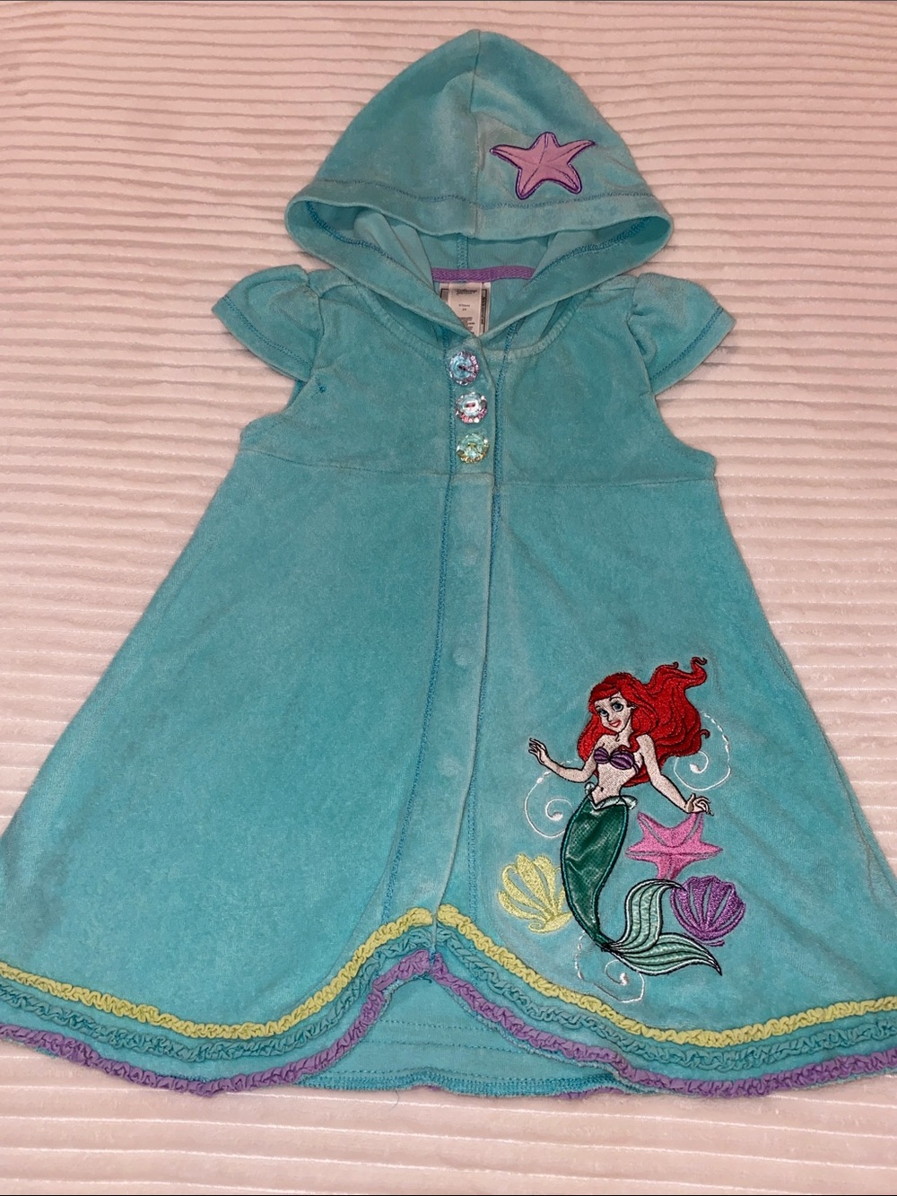 Disney Little Mermaid Hooded Swim Coverup